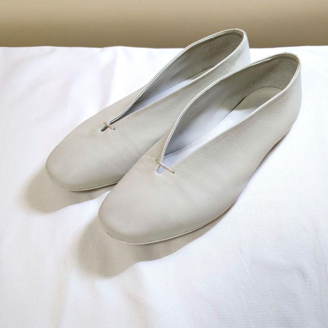 専用 ヴィエイユ VIEILLE ゴートレザーパンプス サンクCinq 38 白