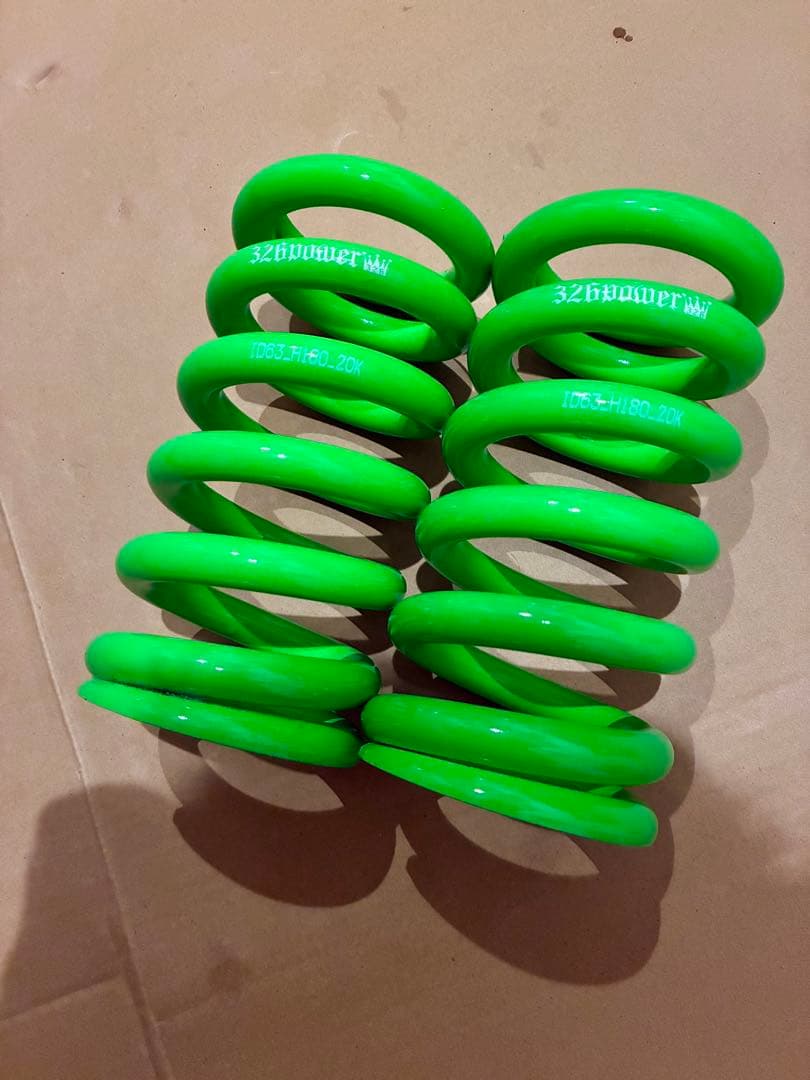 【美品】　326power チャラバネ　ID62 180mm 20k グリーン