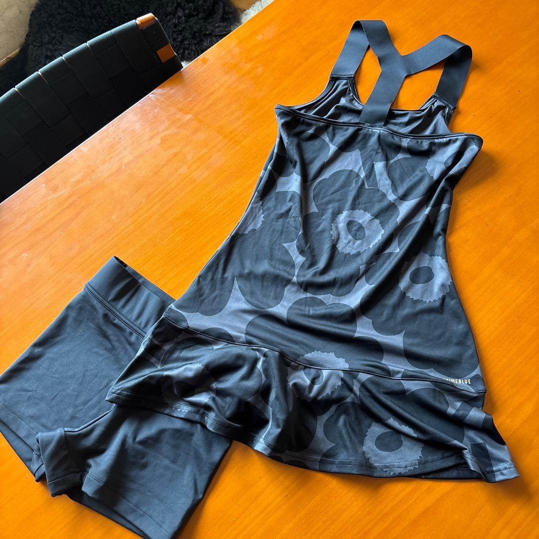 マリメッコ　marimekko アディダス　adidas テニス　ワンピースM