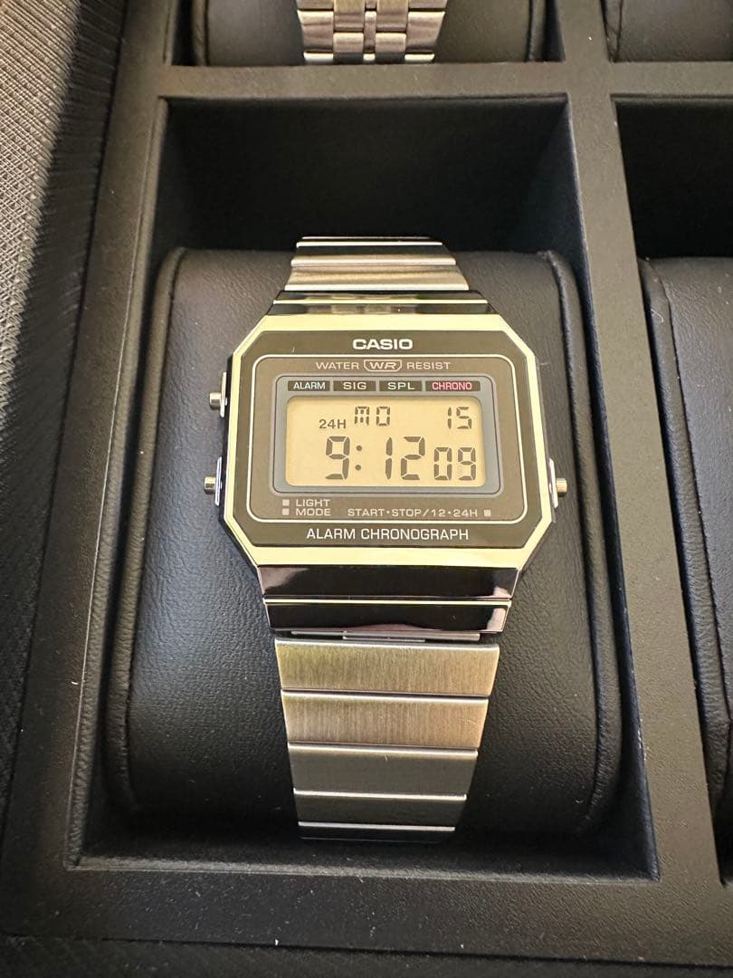 CASIO 鑑賞用メタルバンドチプカシ10本セット 時計ケース付き