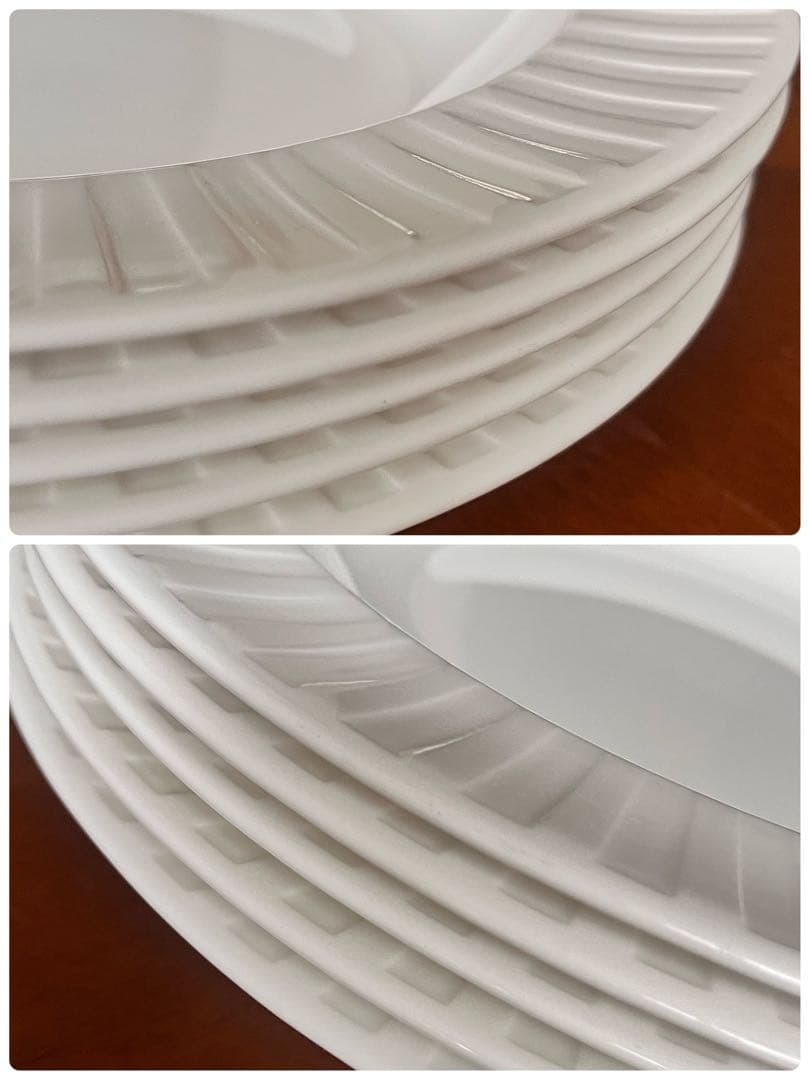 【レア美品】英国製　ウェッジウッド★ナイト＆デイ★大きな深皿　5枚