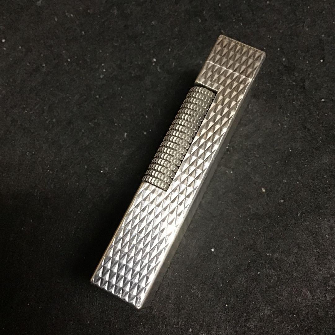 dunhill ダンヒル ローラ ライターシルバー色クロスカットオーバーホール済