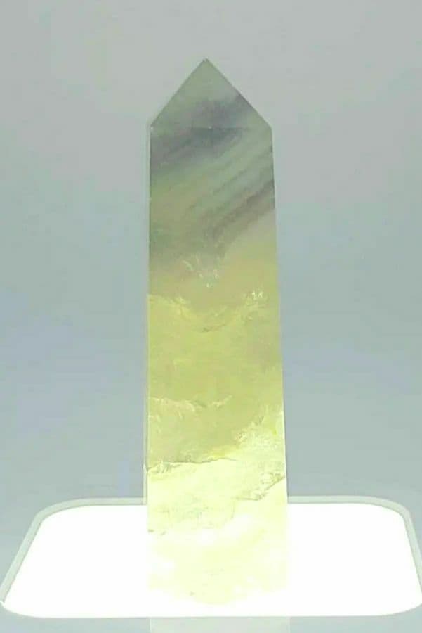 パステル　フローライト　ポイント　六角柱　虹　　キャンディー　蛍石　合言葉割引