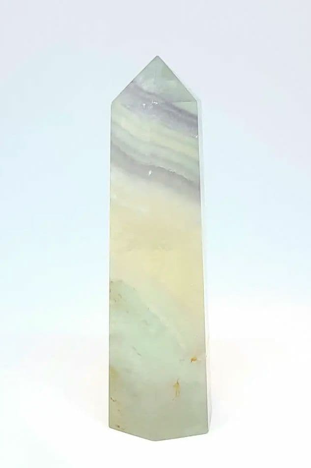 パステル　フローライト　ポイント　六角柱　虹　　キャンディー　蛍石　合言葉割引