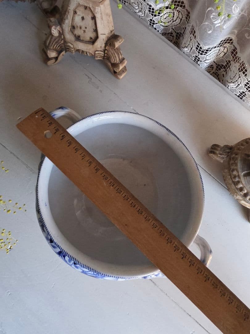 フランスアンティーク CREIL MONTEREAU FLORA スーピエール