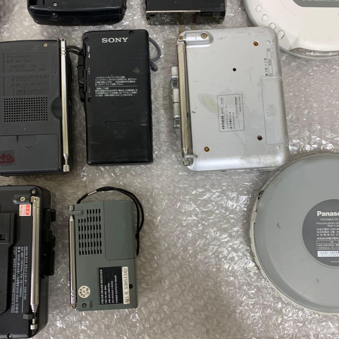 ポータブルCDプレーヤー.カセットプレーヤー.ラジオ.まとめ売り