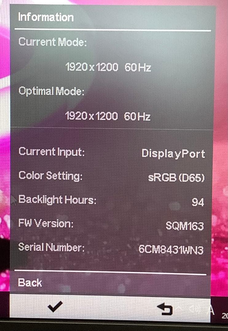 ③-SZ01 HP Z24n G2 24型モニター 1点 使用時間64！