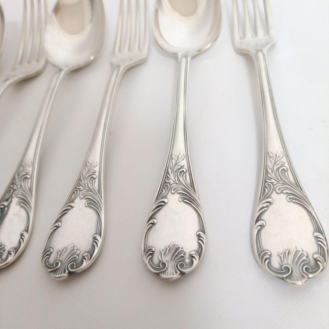 クリストフル CHRISTOFLE テーブルスプーン フォーク マルリー 6本