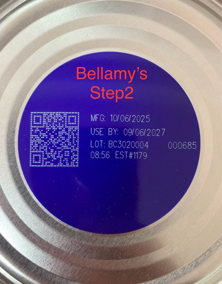 2缶 Bellamy’s ベラミーズ オーガニック 粉ミルク S2 mydeen