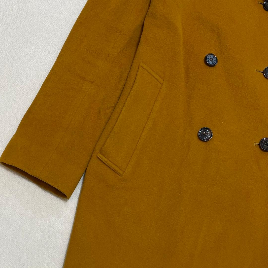 マッキントッシュロンドン Pコート ダブルブレスト 40 L カシミヤ 裏地ロゴ