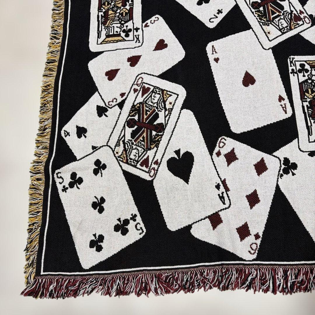 トランプ　マルチカバー　ソファカバー　ヴィンテージラグ　180x122