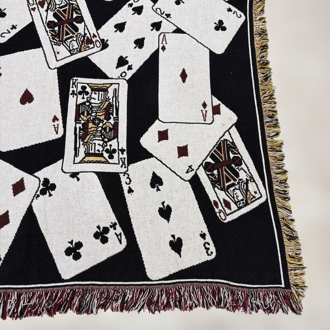 トランプ　マルチカバー　ソファカバー　ヴィンテージラグ　180x122