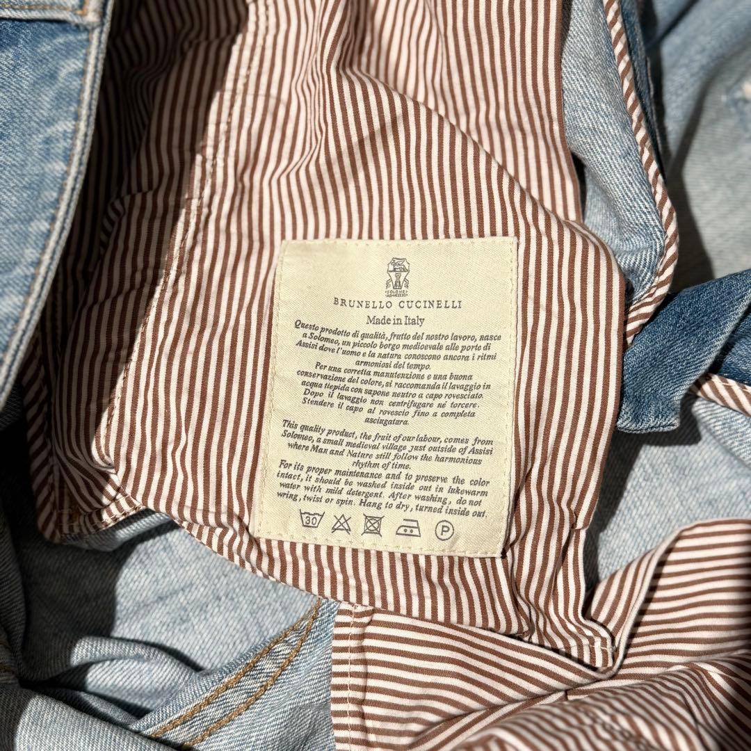 BRUNELLOCUCINELLI ダメージデニムスラックス size48