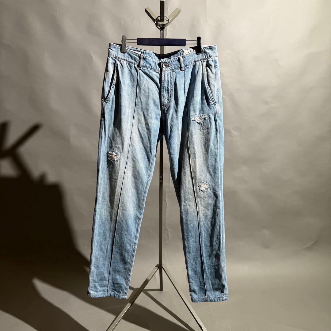 BRUNELLOCUCINELLI ダメージデニムスラックス size48