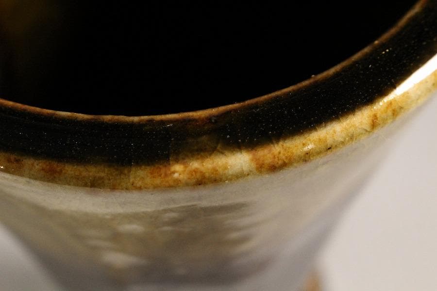 茶道具 高取焼 杵形 花入 銘 閑居 書付 表千家(K-YC555)