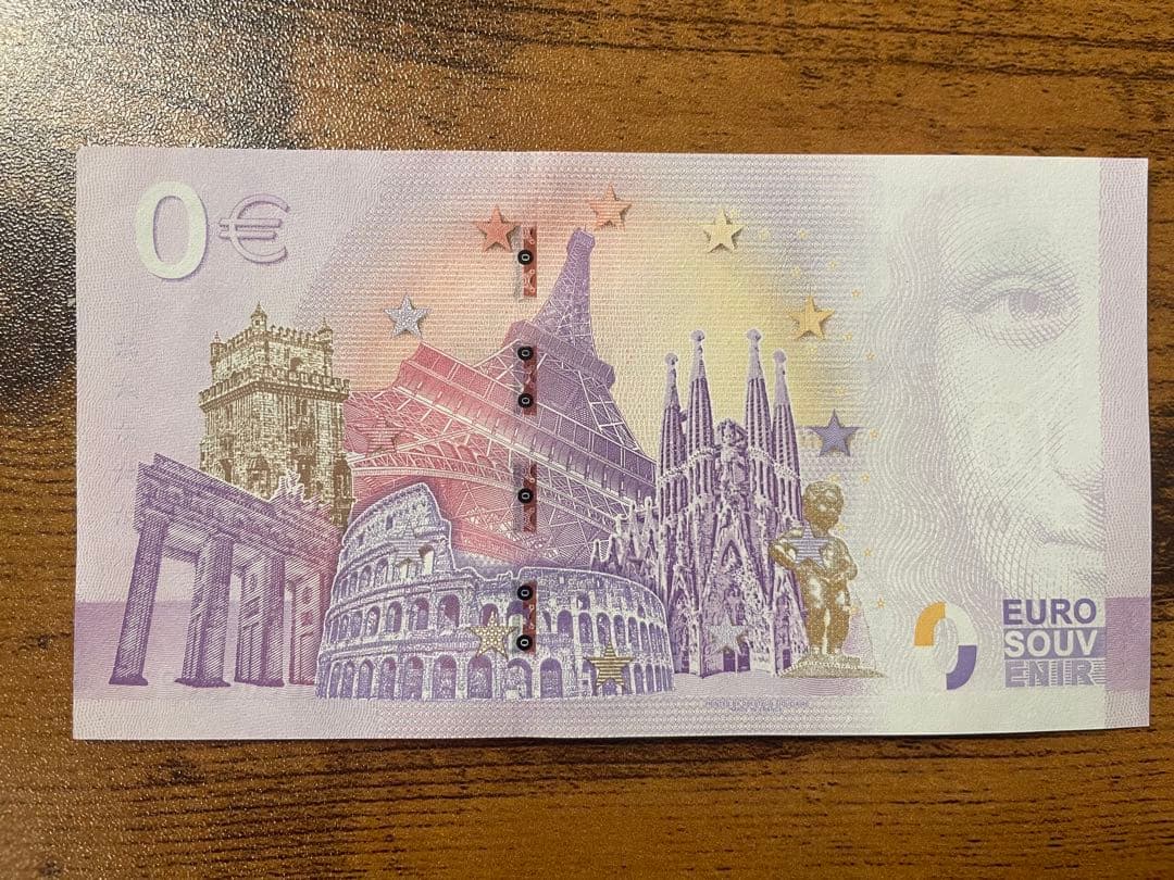 0ユーロ札　5枚セット