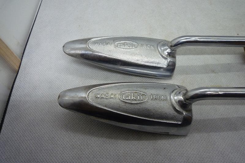 タキイ和裁電化鏝　ランプ付　和裁こて　和裁コテ　タキイ製　鏝２本付