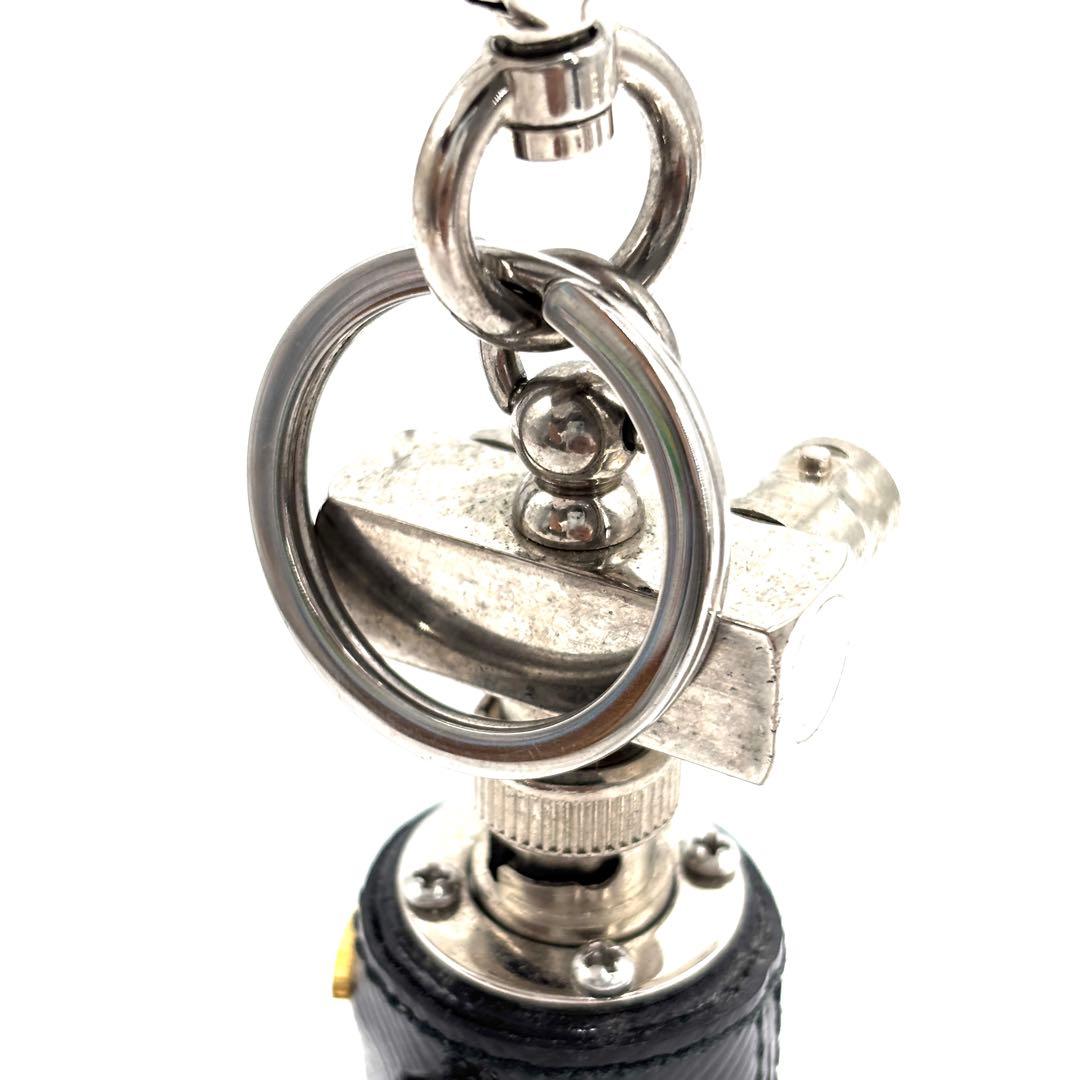 【激レア・正規品】プラダ ロボット キーホルダー 三角ロゴ サフィアーノレザー