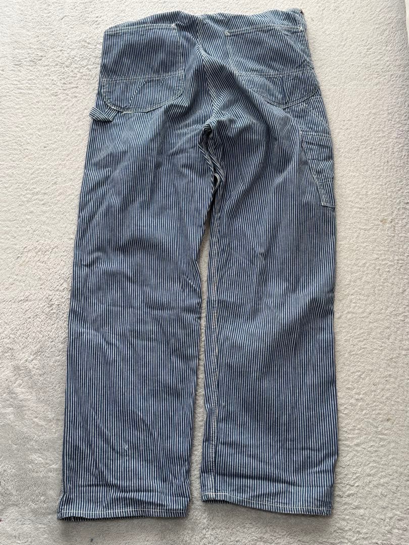 Lee 70's ヒッコリーストライプ オーバーオール L位 ユニオンチケット付