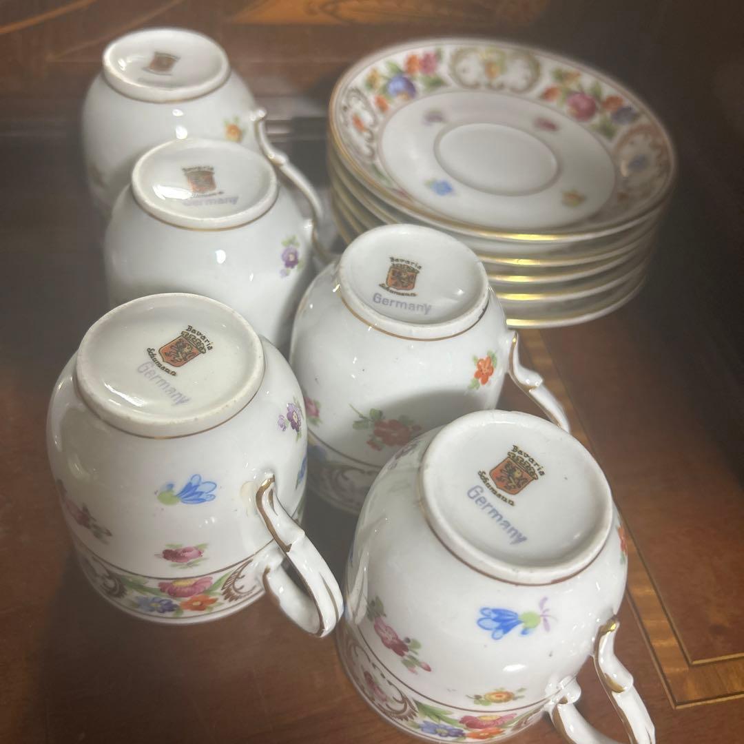 ドレスデン　☆デミタスカップ&ソーサー✖️5