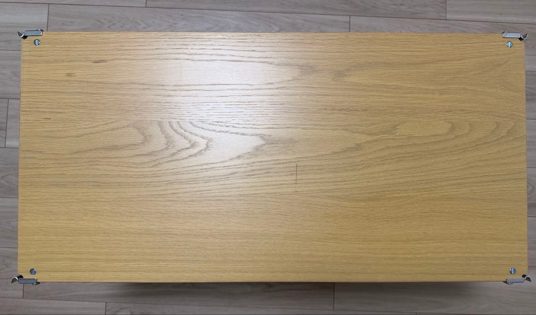 無印良品 ステンレスユニットシェルフ　オーク材棚セット　ワイド小