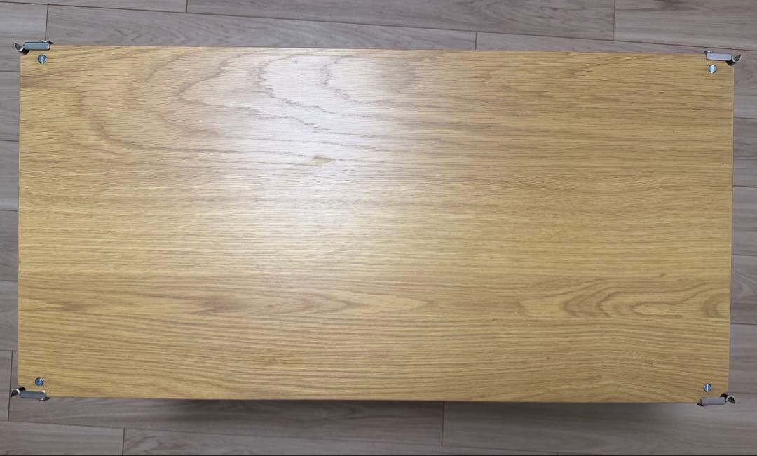 無印良品 ステンレスユニットシェルフ　オーク材棚セット　ワイド小