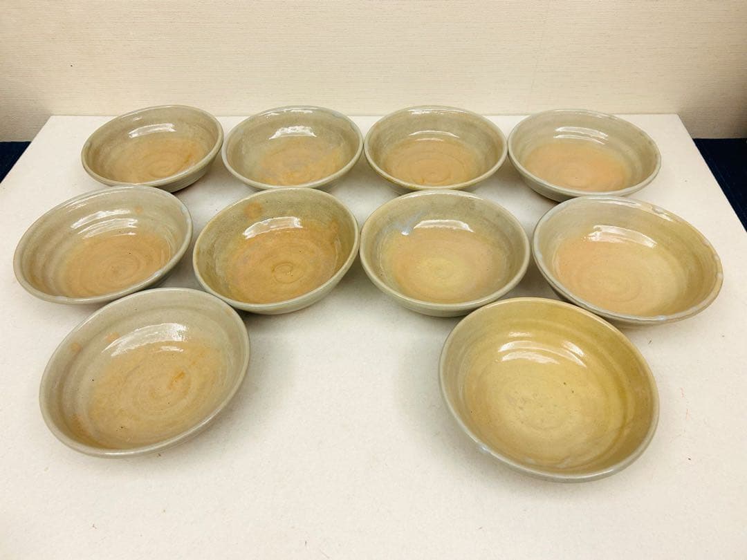 池田雅是作　灰釉鉢　10客揃い