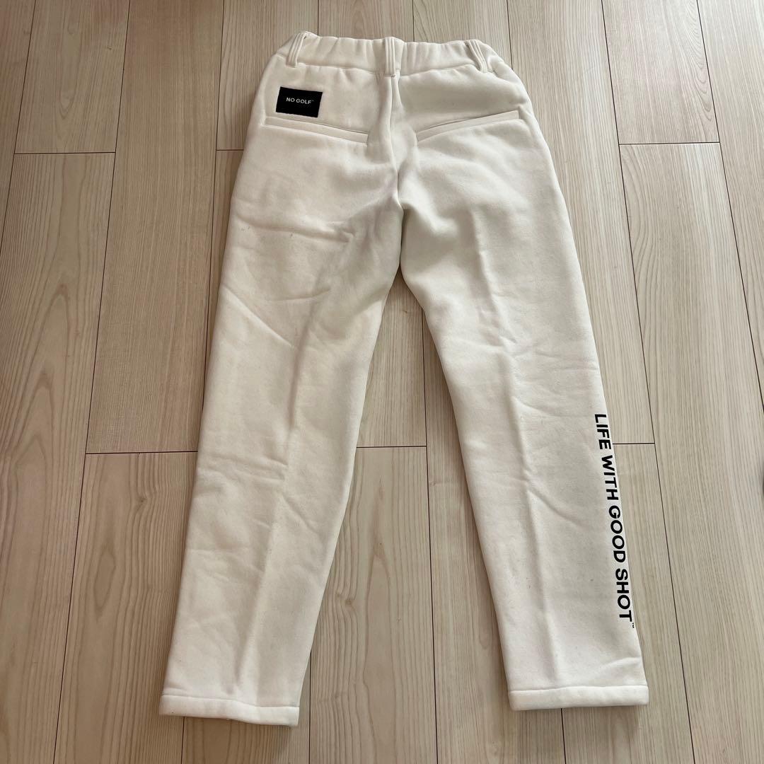 NO GOLF ✖️clubhaus スウェットパンツ　白　　　　　　XS