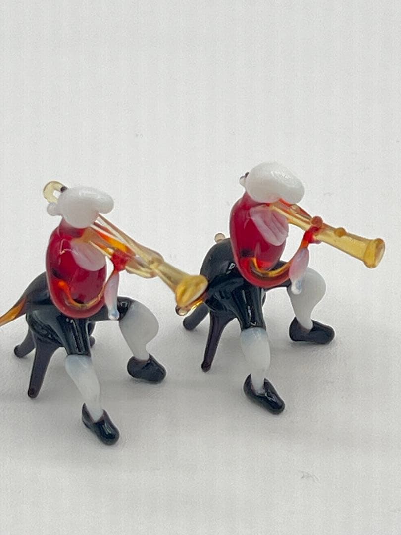 【オーケストラ　ディスプレイ　置物】ピアノコンチェルト　ガラス細工　台湾製　楽器