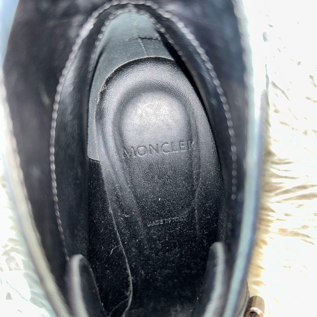 【美品】MONCLER レザー ウェッジソール ショートブーツ 36サイズ