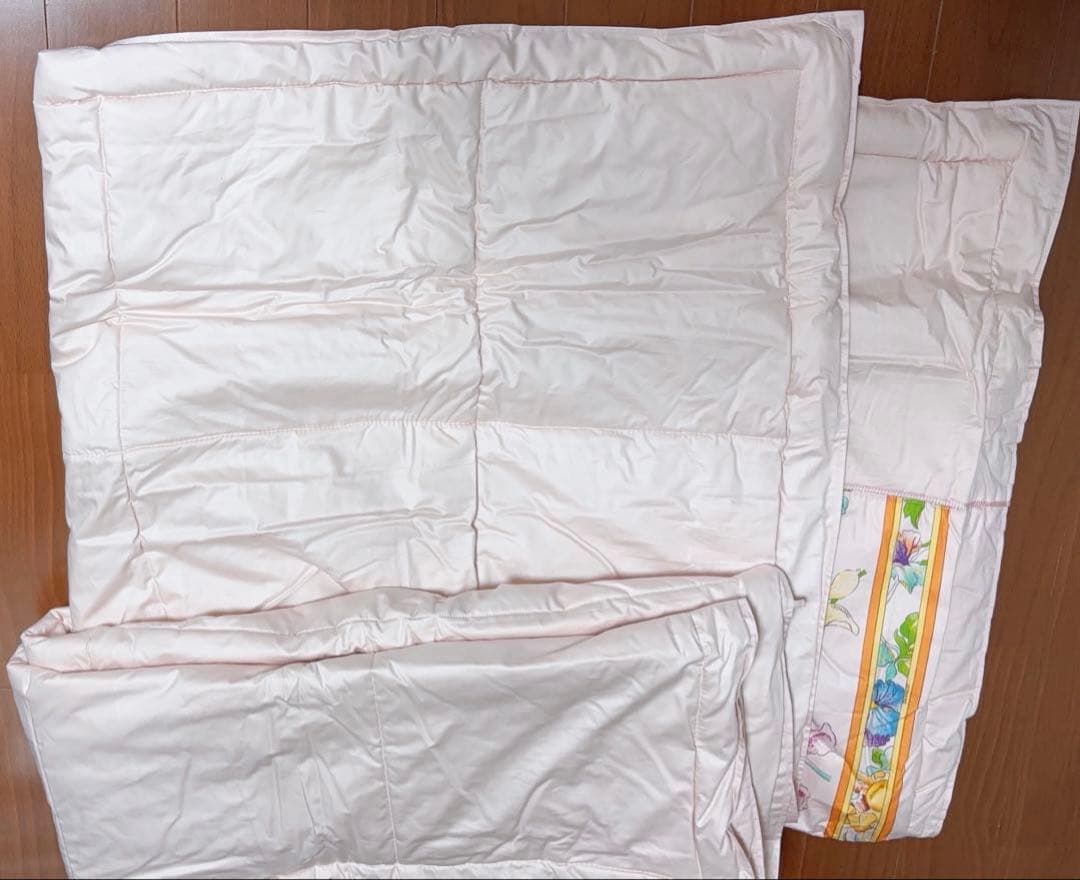 希少 LEONARD FASHION 高級 シルク　掛け布団　花柄