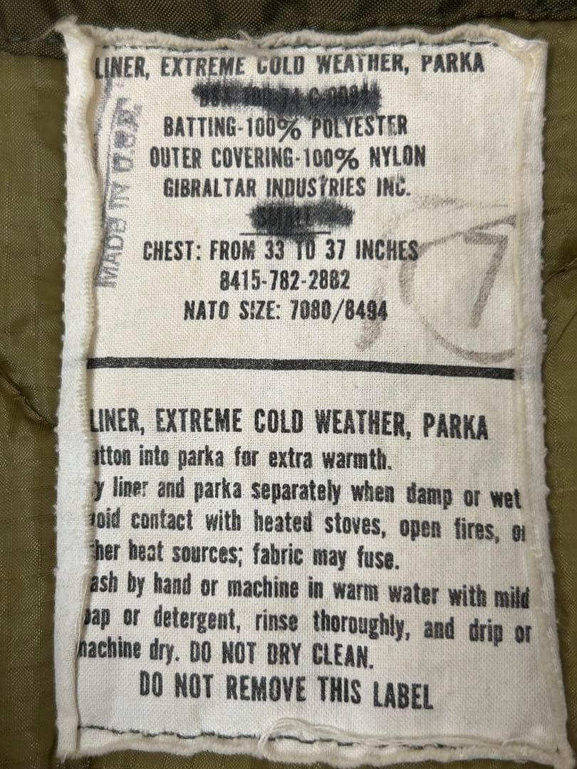 【ライナー付】80's us army M-51 モッズコート vintage