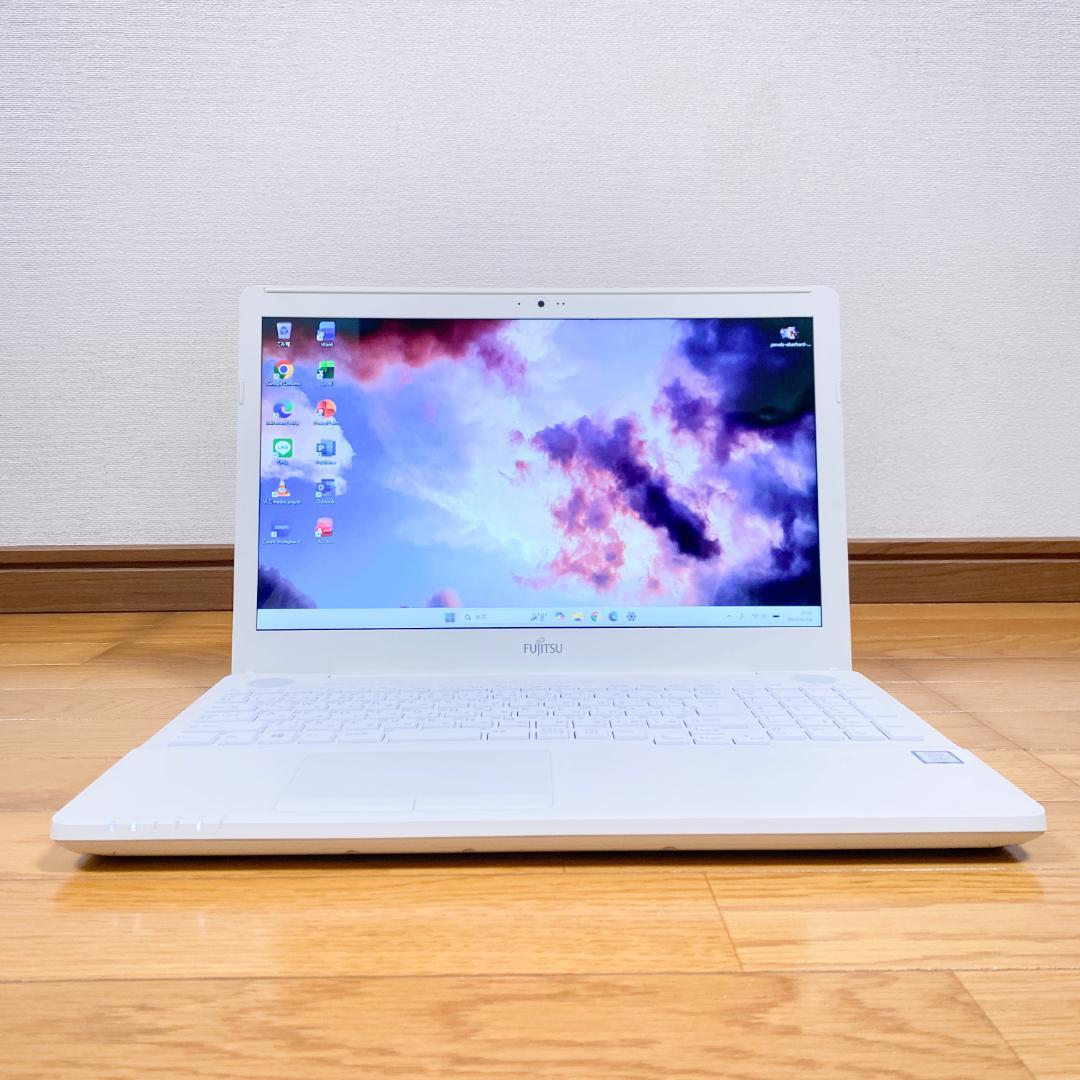 美品✨オフィス2021 高性能i7 SSD512メモリ16 富士通ノートパソコン