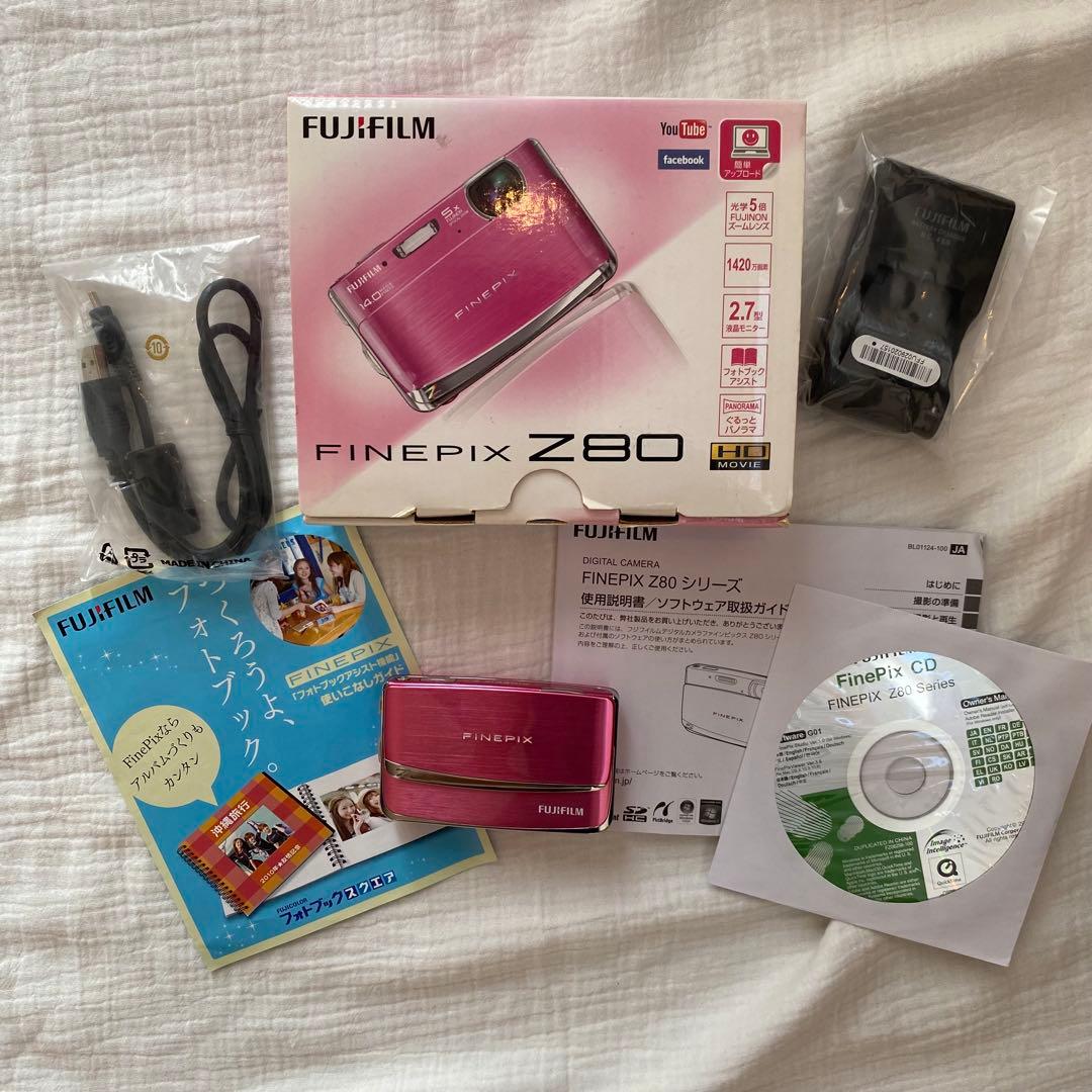 【美品・動作確認済】FUJIFILM FinePix Z80 ピンク　付属品完備