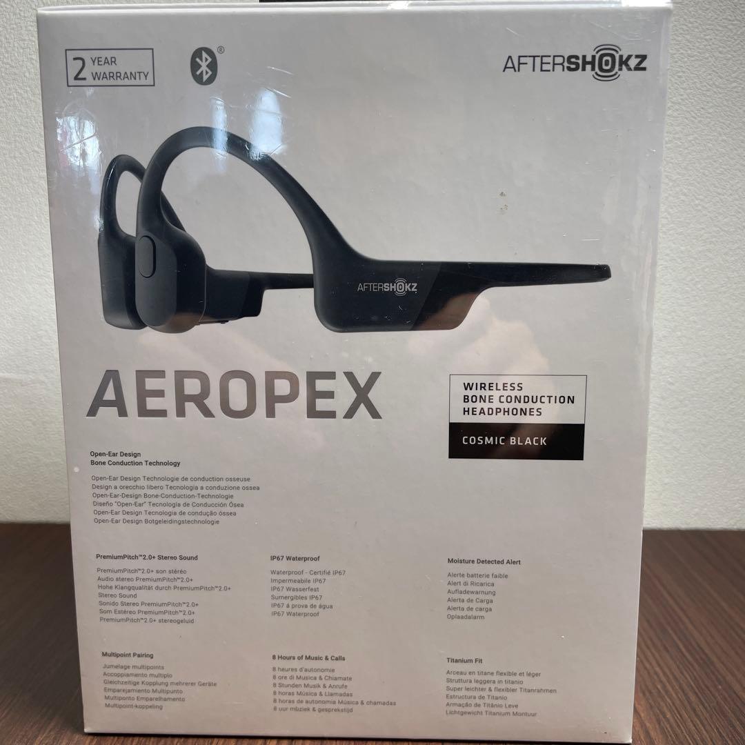 AFTERSHOKZ AEROPEX 骨伝導イヤホン COSMIC BLACK
