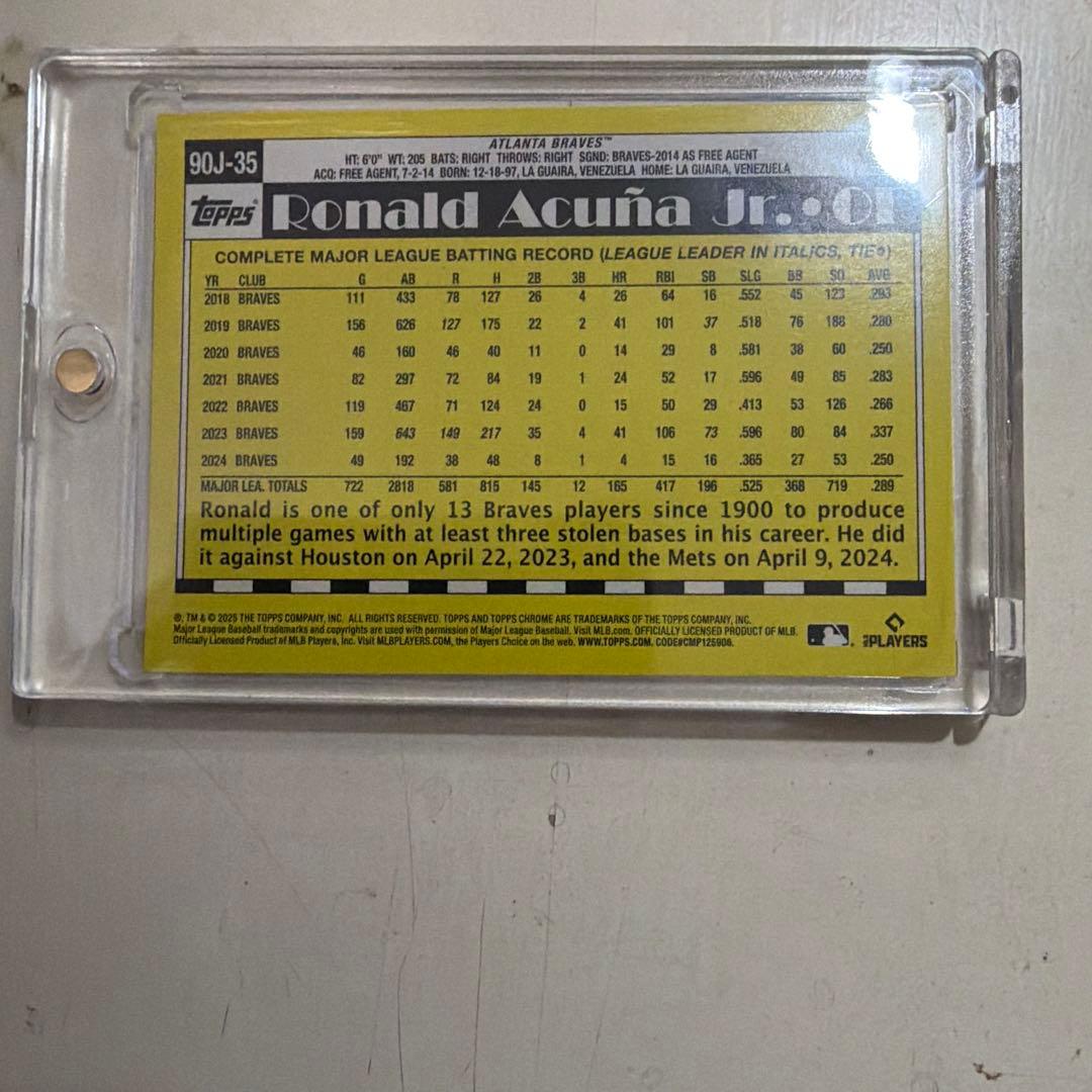 topps 2025 Ronaldo Acuña Jr. 25枚限定19/25