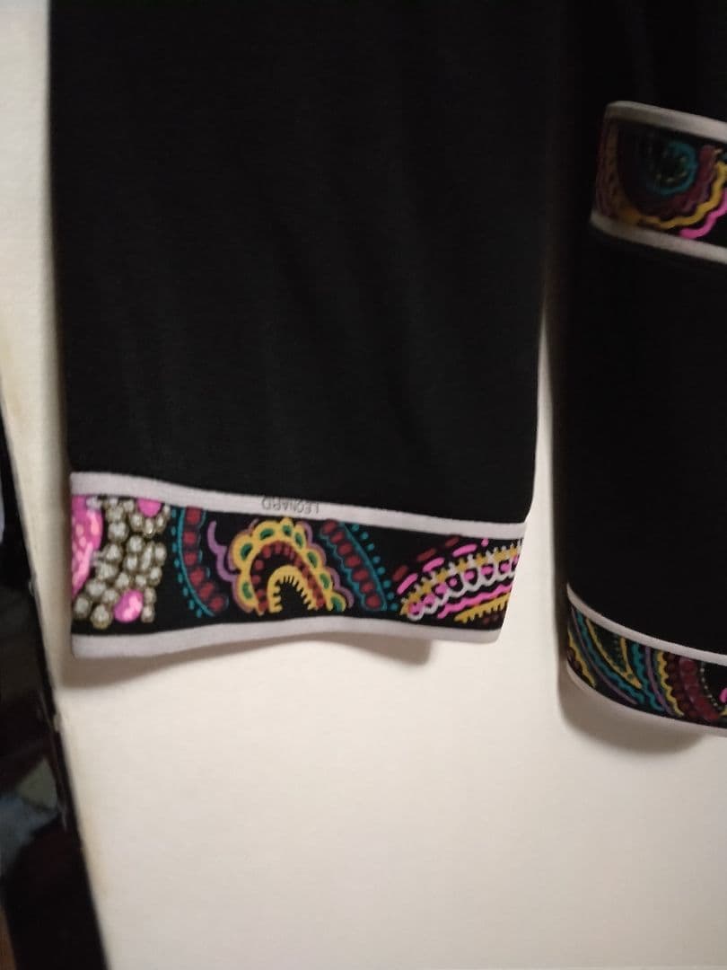 LEONARD ブラックカーディガン