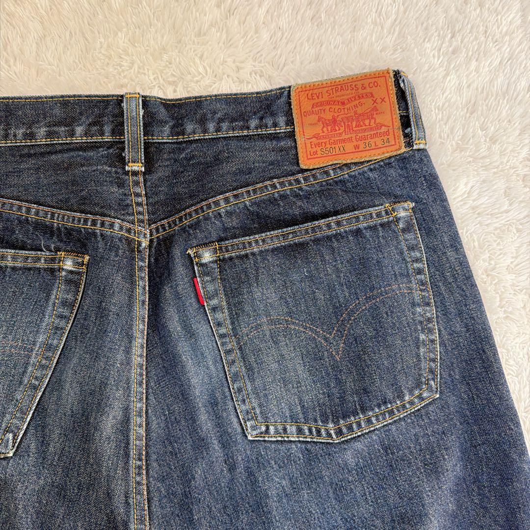 廃盤品✨ 濃紺 LEVI'S S501 XX 大戦モデル W36 L34 赤耳