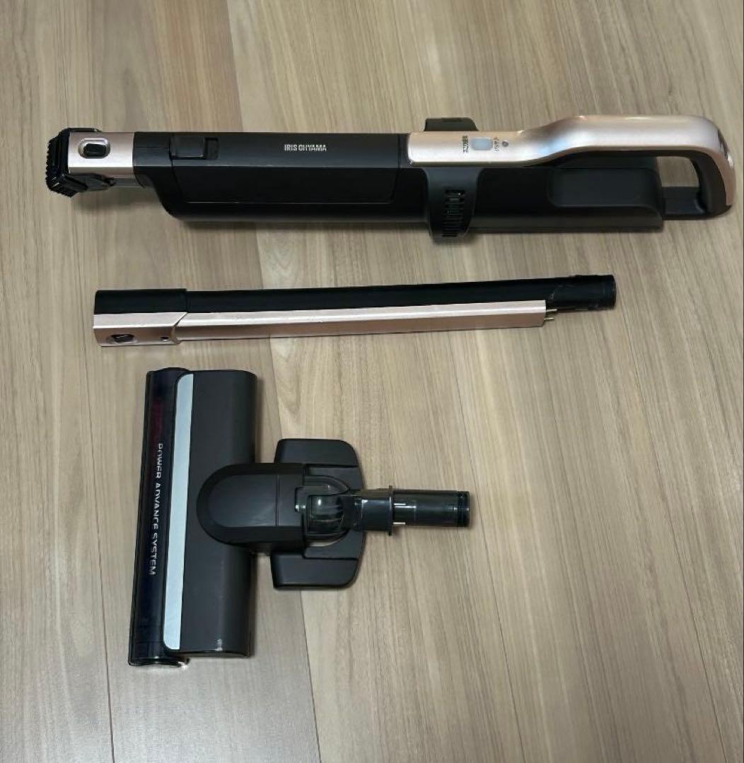 アイリスオーヤマ 紙パック式コードレス掃除機 SBD-F2PC-P スタンド付