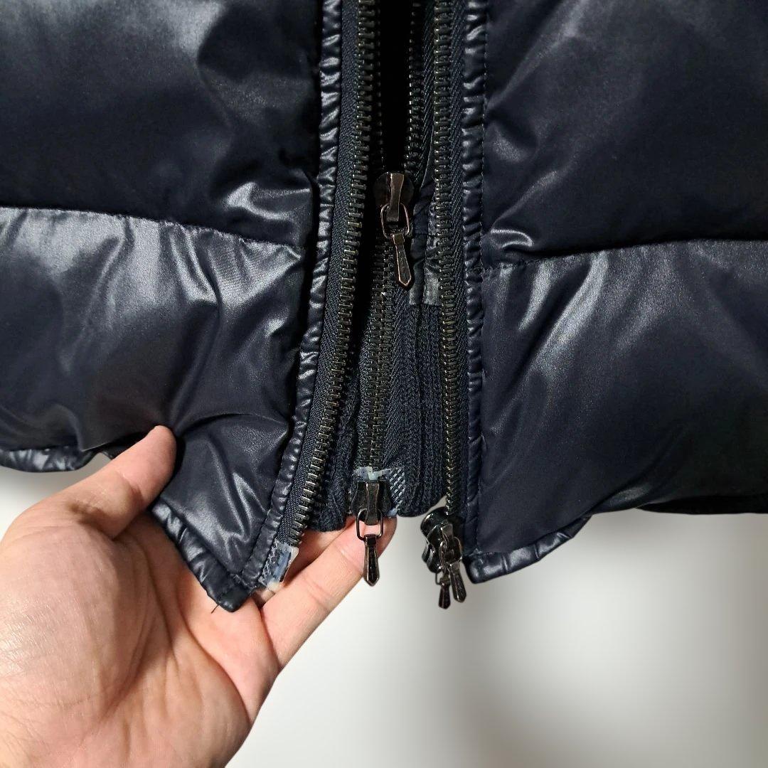 AKM ダウンジャケット L ブラック ダブルジップ riri 日本製