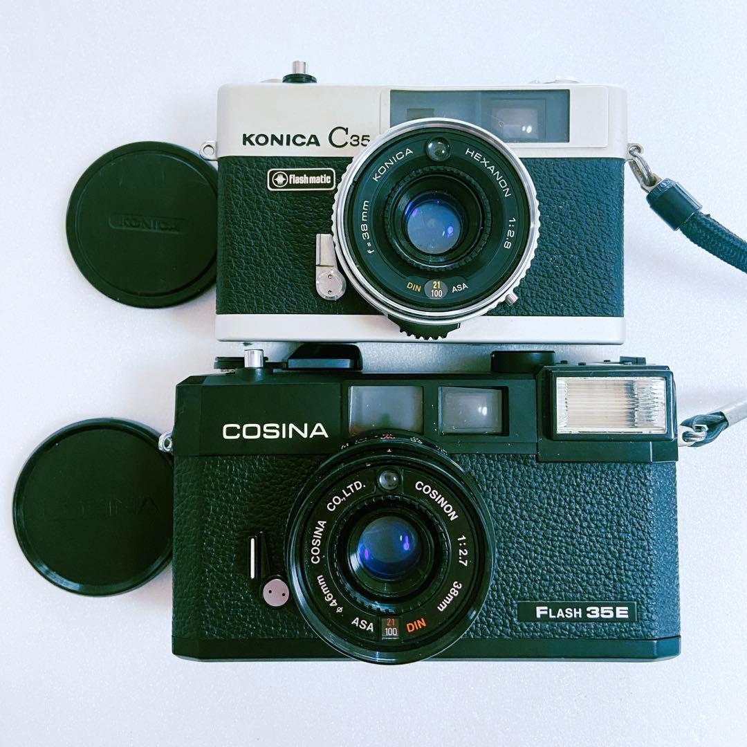 フィルムカメラ　Konica C35, Cosina ,Olympus Pen