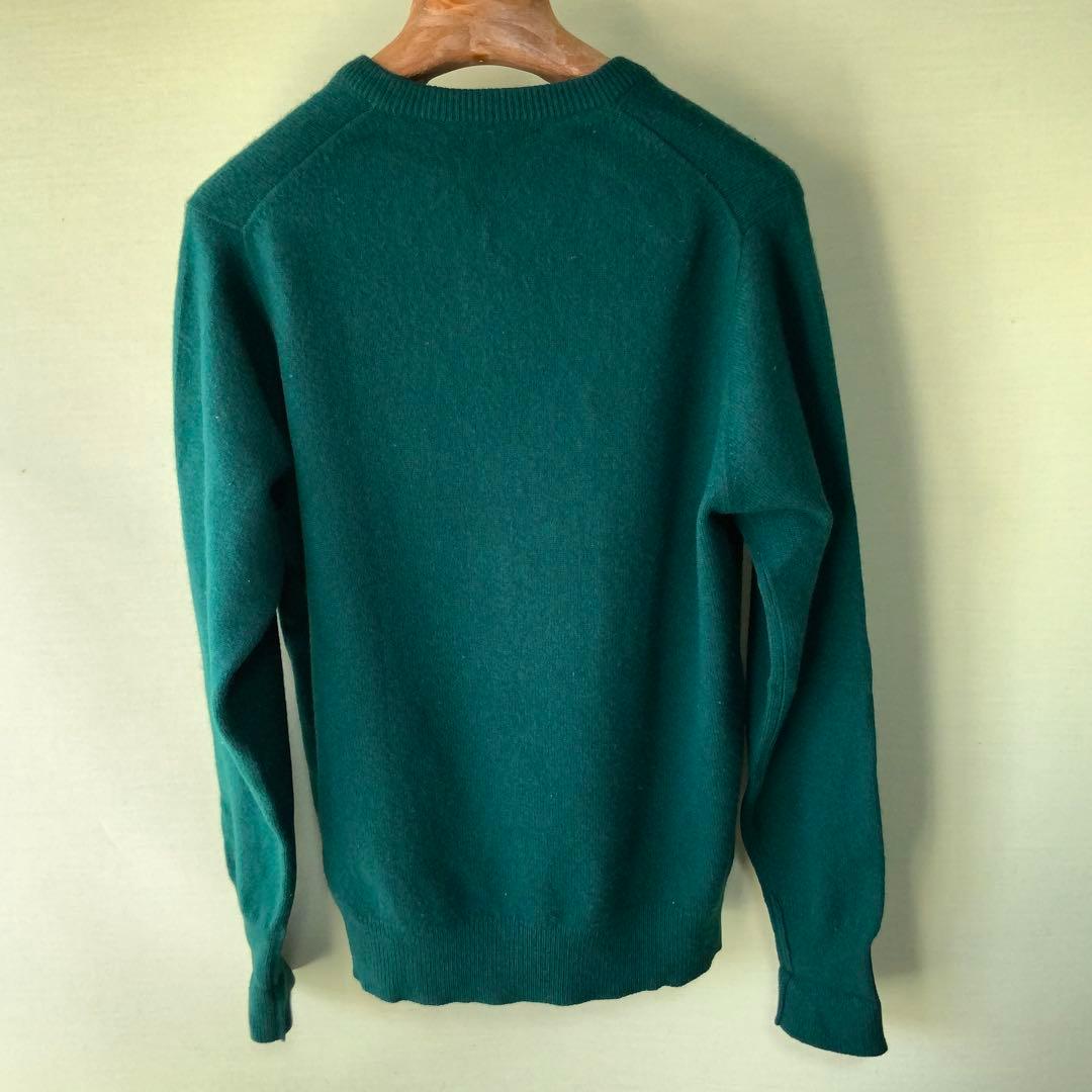 Ballantyne バランタイン カシミヤVネックニット 40英国製 グリーン