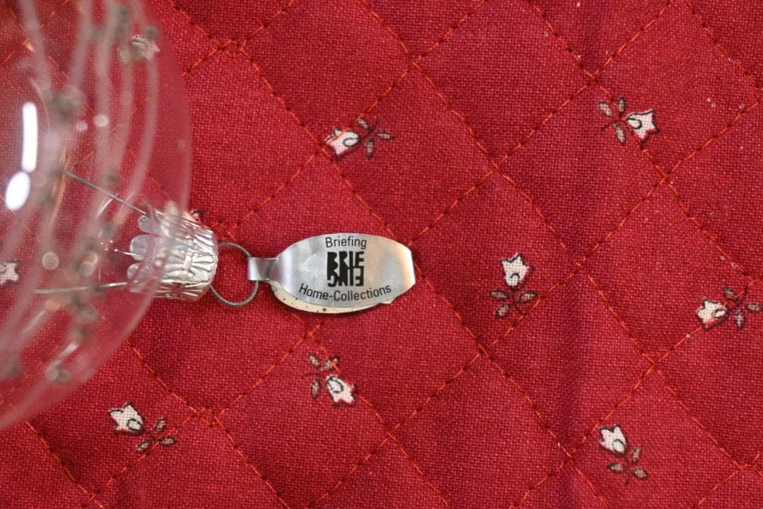 スイス製吹きガラス玉ハンドペイントクリスマスオーナメント 中玉10個セット