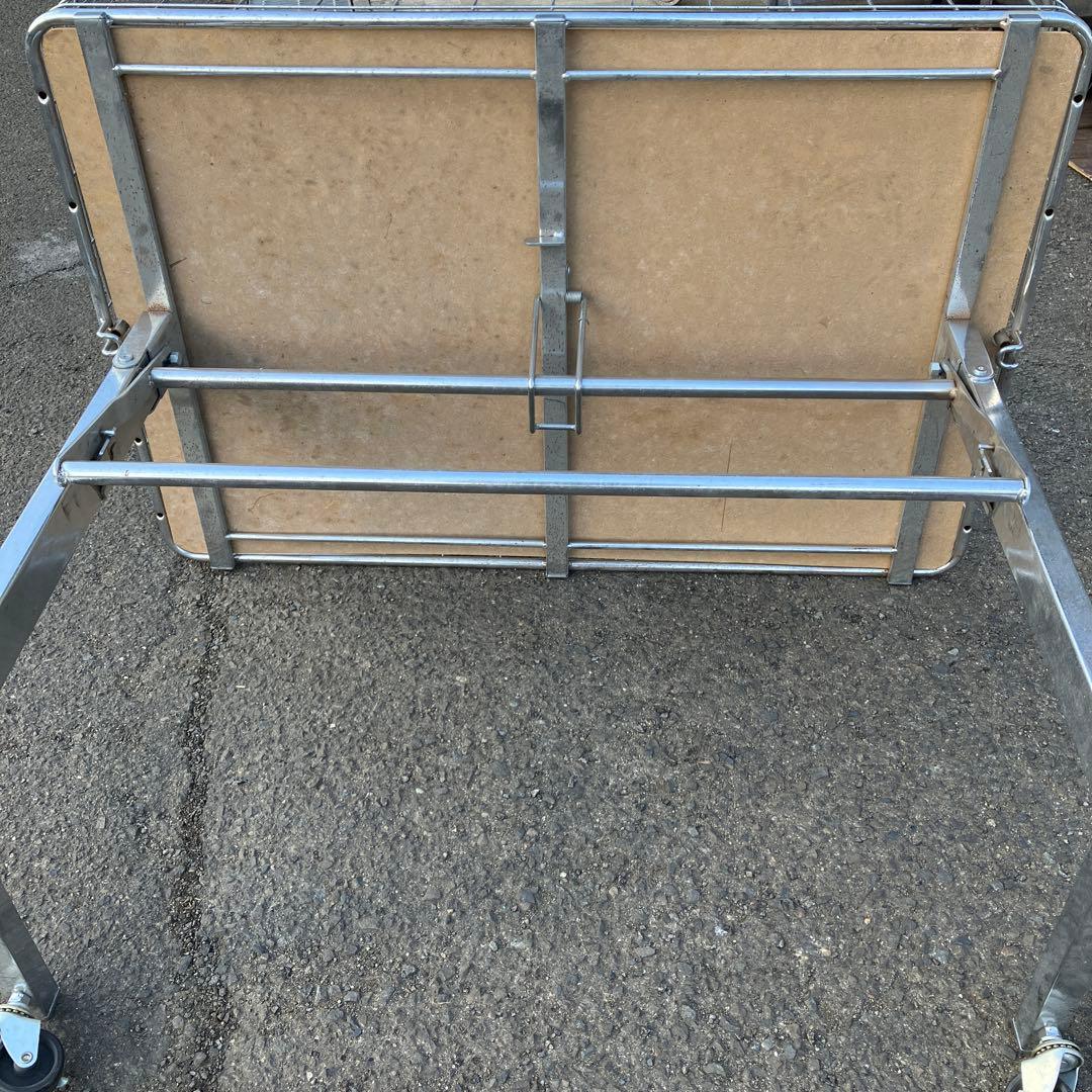 B-1 折りたたみ式 キャスター付き ワゴン 店舗什器 サービスカート レトロ