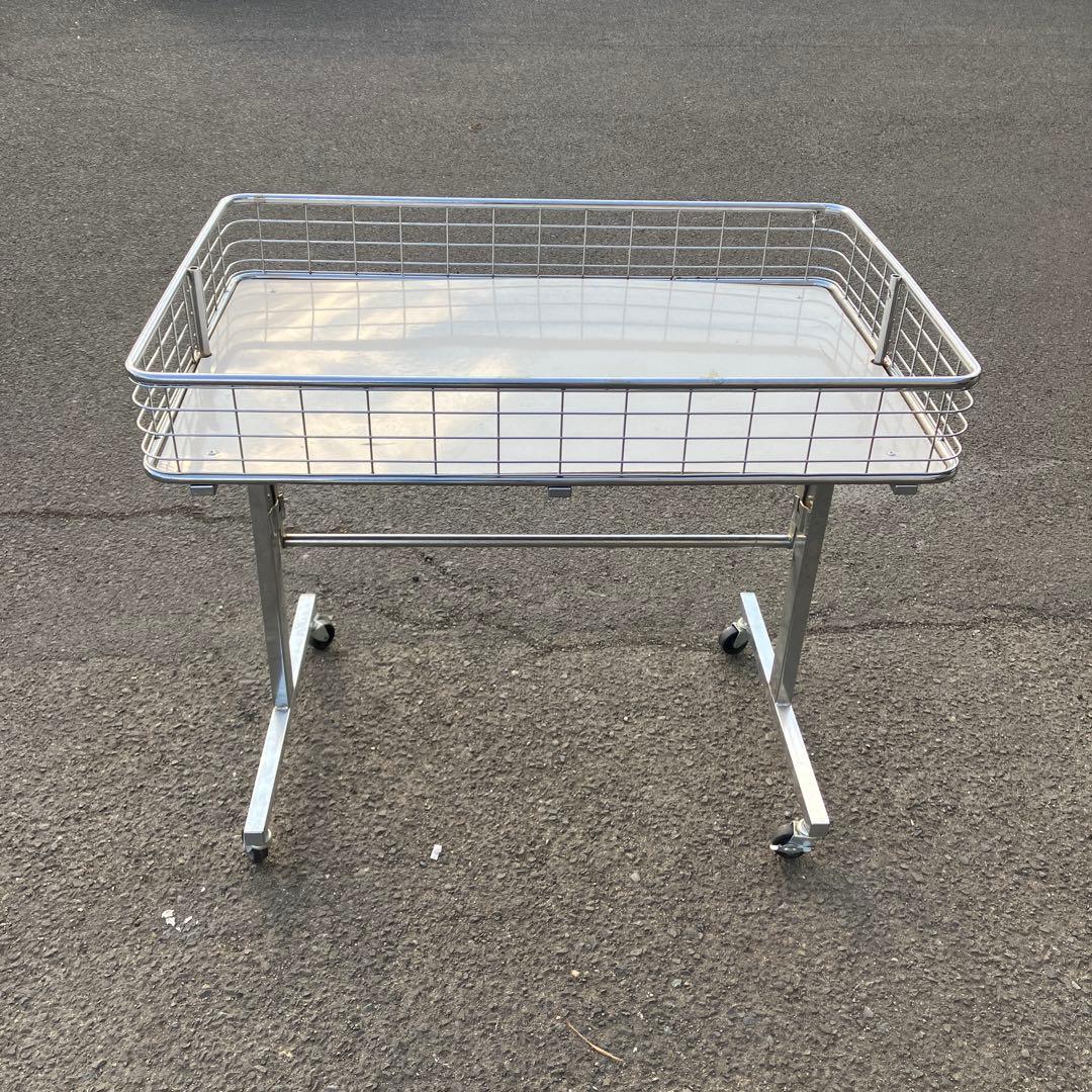 B-1 折りたたみ式 キャスター付き ワゴン 店舗什器 サービスカート レトロ