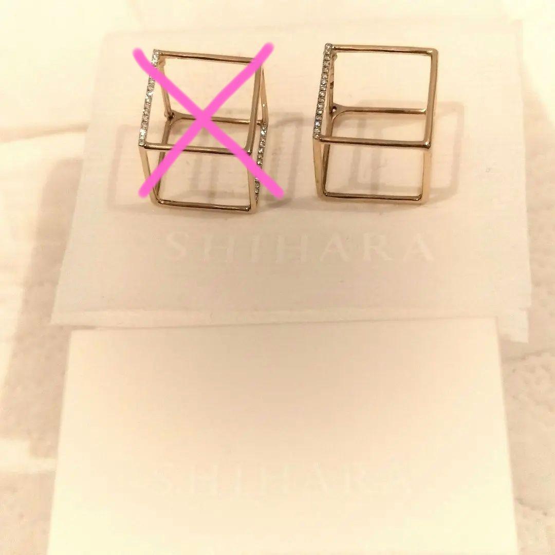 アクセサリー Shihara Diamond Square Pierce 15