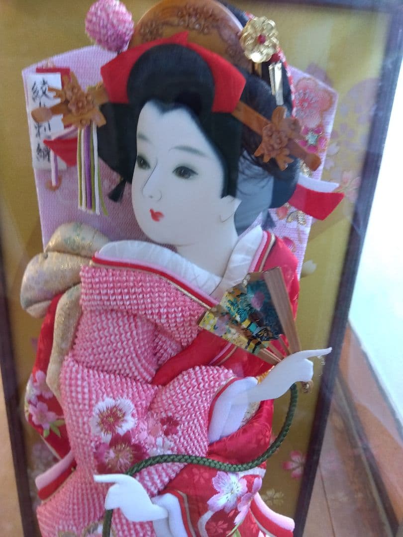 華やかな羽子板 ピンク