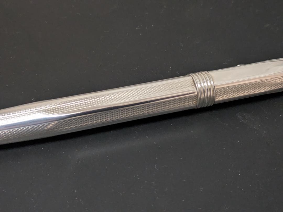 クレオ スクリベント リネア アルト スターリングシルバー 万年筆 F 18k