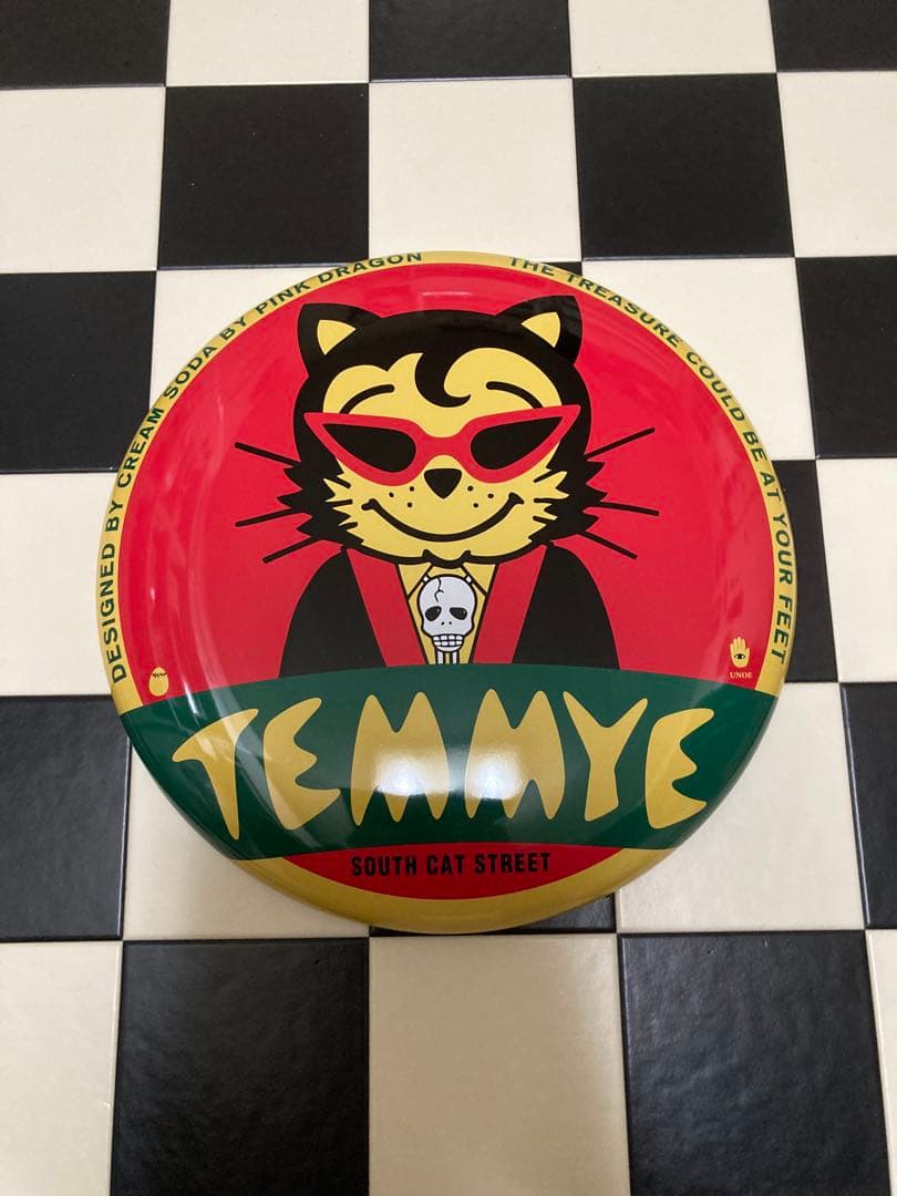 クリームソーダ　ピンクドラゴン　ブリキ缶プレート　看板　3点セット　バラ売り不可