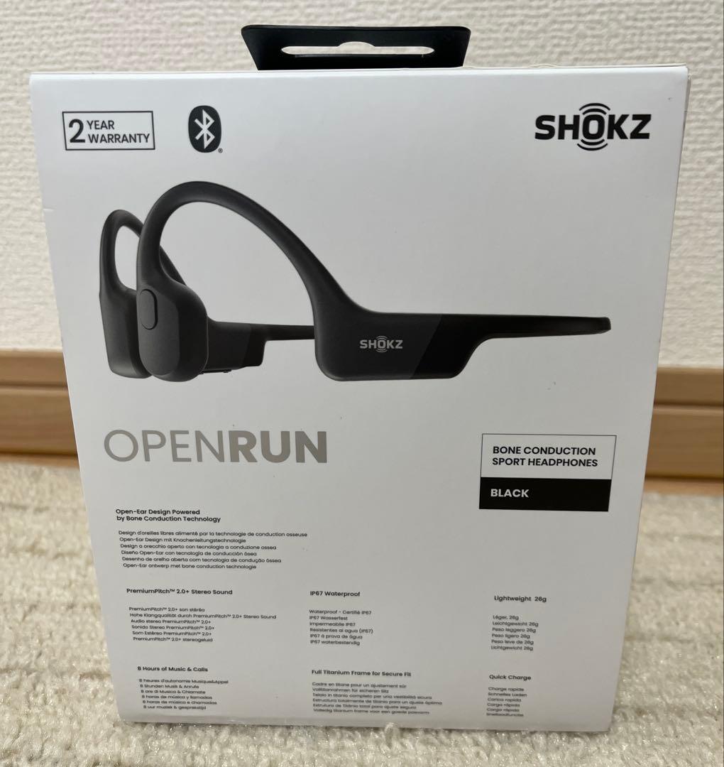 イヤホン SHOKZ OPENRUN BLACK